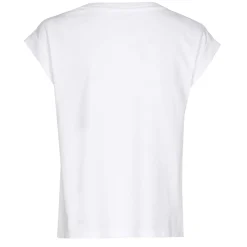 Vrouwen Caroline Biss 1981-90 / T-Shirt In Katoen Met Schoudereffect