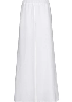 Vrouwen Caroline Biss 3571-90 / Wijde Broek In Linnen, Normal Waist
