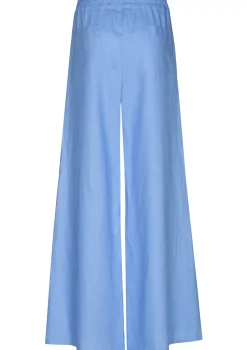 Vrouwen Caroline Biss 3571-24 / Wijde Broek In Linnen, Normal Waist