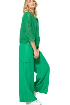 Vrouwen Caroline Biss 3554-61 / Wijde Broek Katoenmix, Normal Waist